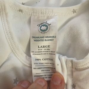 Dreamland baby wearable weighted blanket
